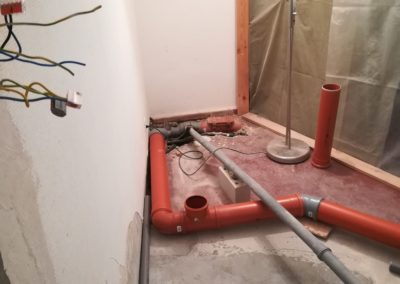Installation de toilette