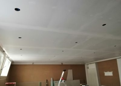 Mise en place de faux plafonds à Rolle