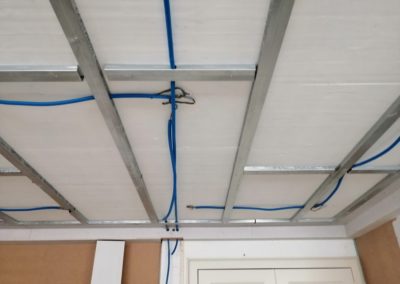 Mise en place de câblages pour luminaire